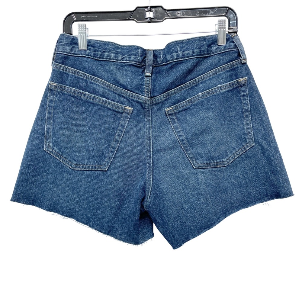 Universal Thread Women's Blue 90s Baggy Raw Hem Denim Jean Shorts Size 4 - Picture 3 of 7